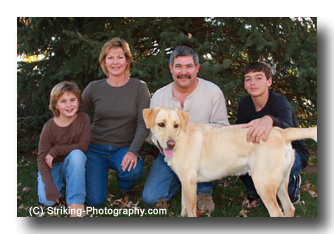 Family and Dog