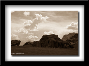 Navajo Indians Rock House